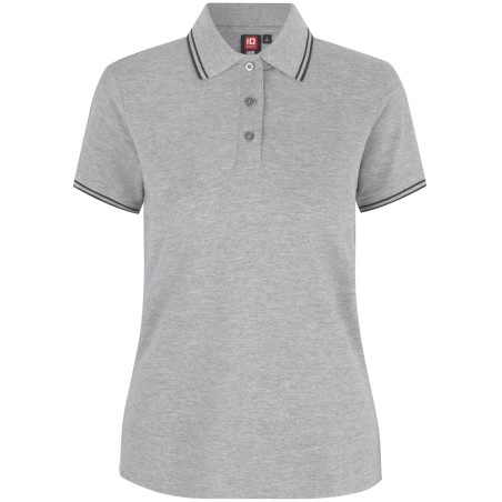 0523 Contrast polo shirt | stretch | Women