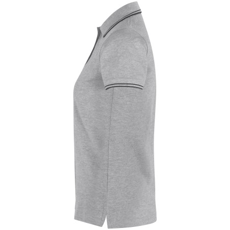0523 Contrast polo shirt | stretch | Women