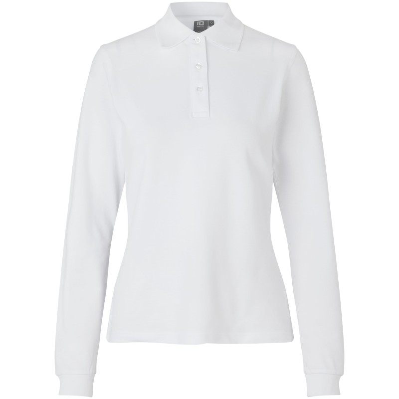 0545 Long-sleeved polo shirt | stretch | Women