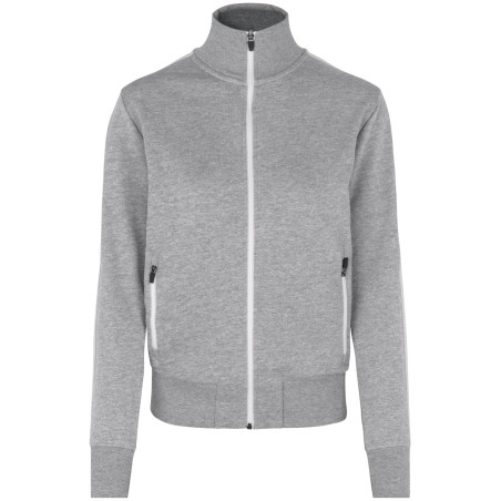 0627 Sweat cardigan | contrast | Women