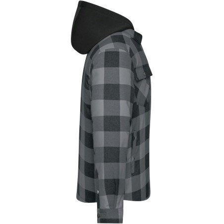 JN1872 Workwear Check Shirt Jacket