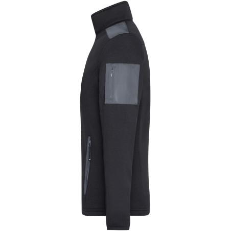 JN591 Men's Knitted Fleece Jacket