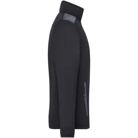 JN591 Men's Knitted Fleece Jacket