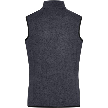 JN773 Ladies' Knitted Fleece Vest
